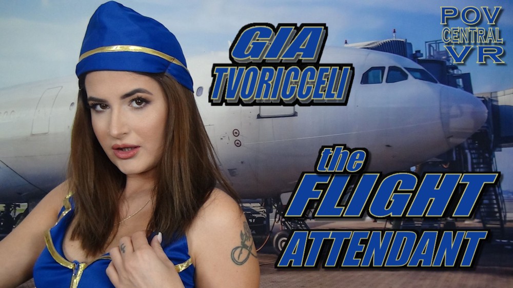 Gia Tvoricceli: The Flight Attendant VR porn video from POV Central VR studio